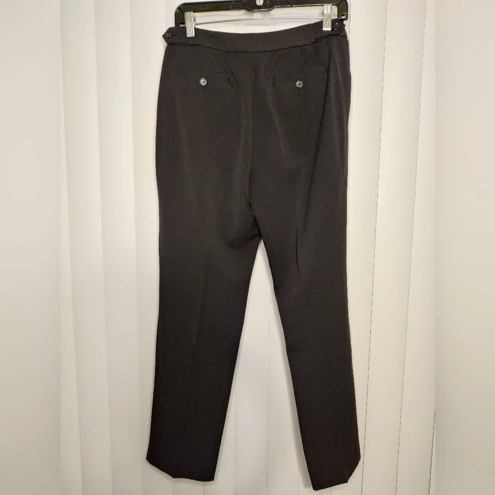 Anne Klein Black Stretch Trouser Size 6 Petite - Picture 2 of 4